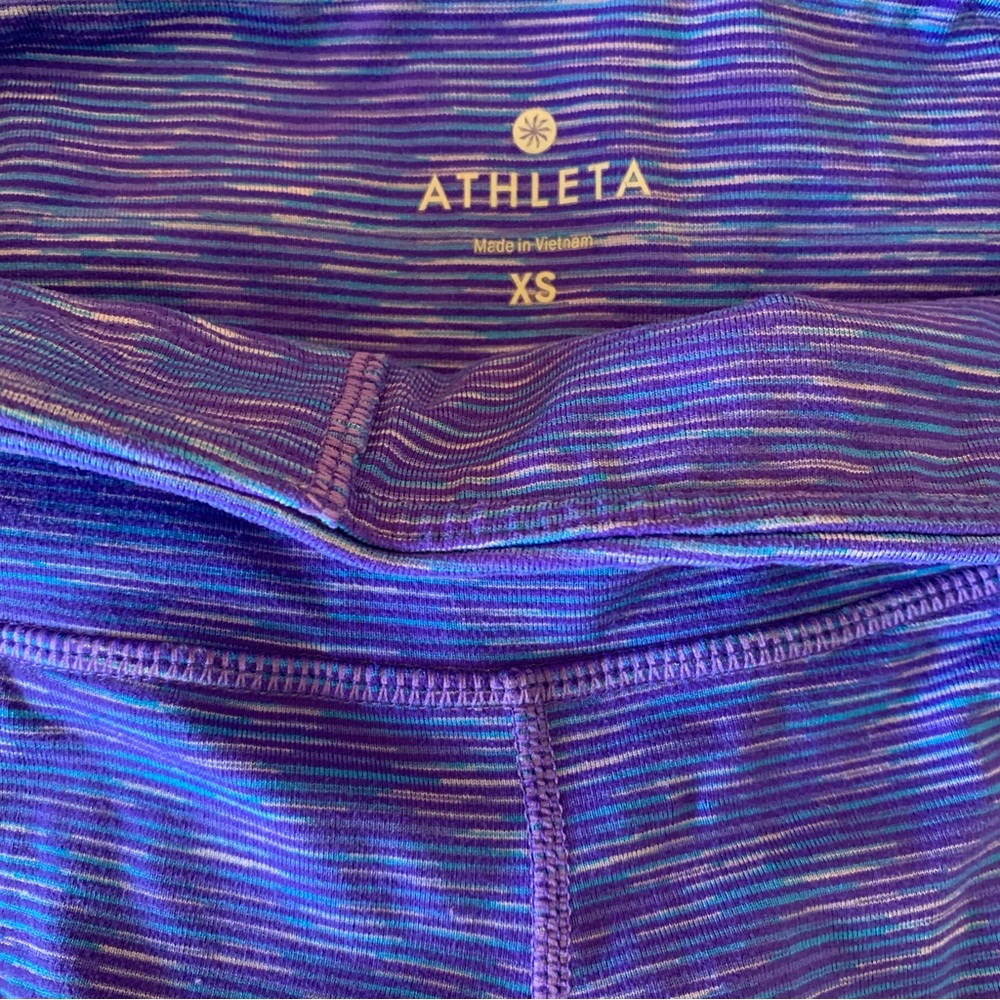 Vintage Athleta Purple Leggings Size XS - Picture 6 of 8